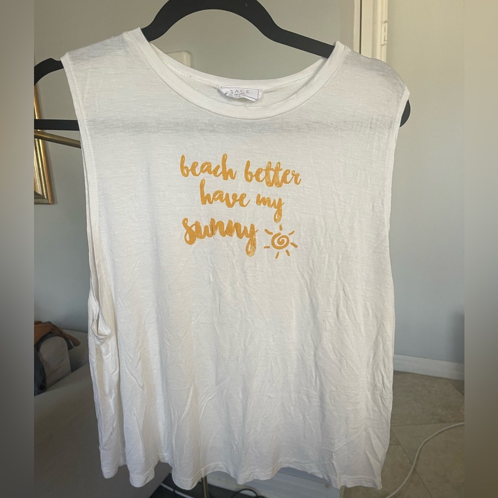 Sage the label tank top